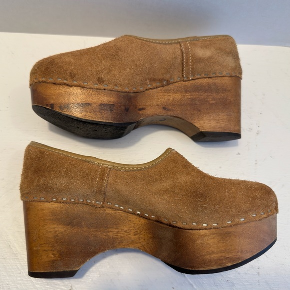 Kirk-ease suede wedge clogs - Picture 7 of 14